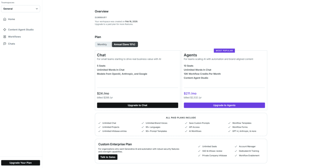 copy ai pricing 2026