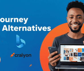 USA business owner using midjourney free alternatives on phone Bing Craiyon 2026