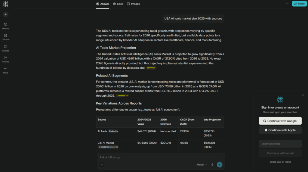perplexity ai research with citations example