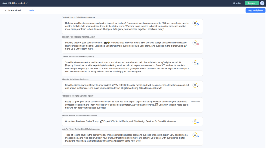 anyword ai generated copy output 2026