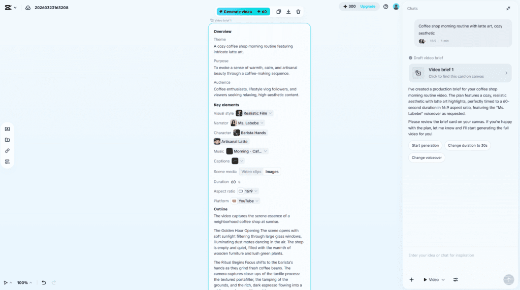 capcut ai generated video example 2026