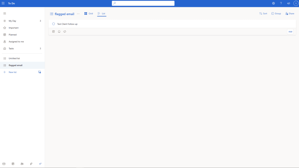 Microsoft To Do converting email into actionable tasks