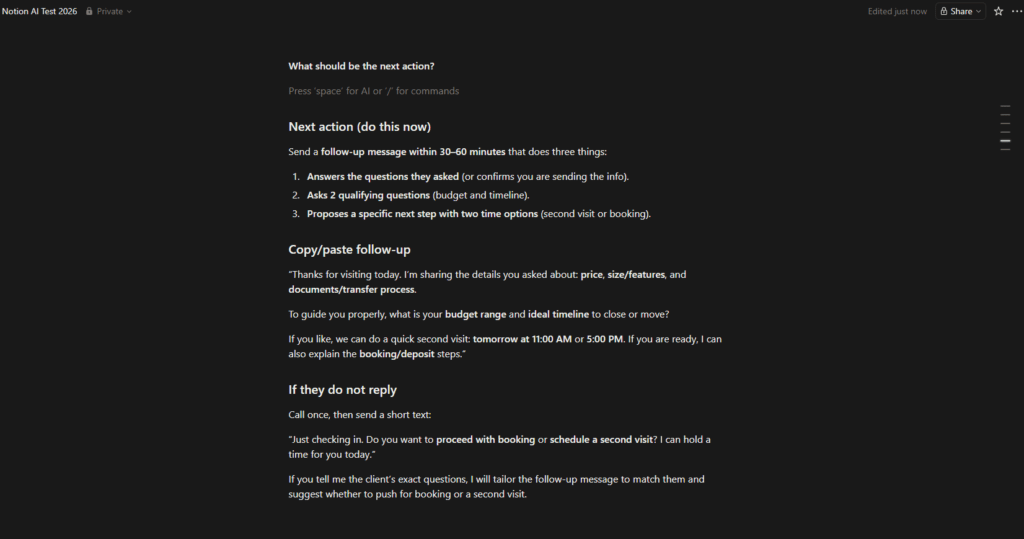 notion ai triggered automation result 2026