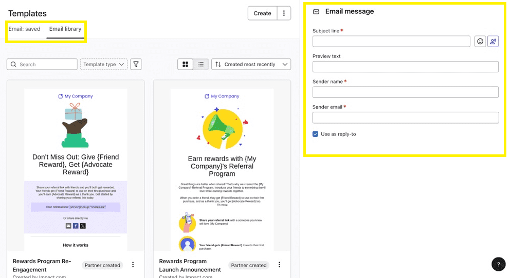 AI generated restaurant email campaign