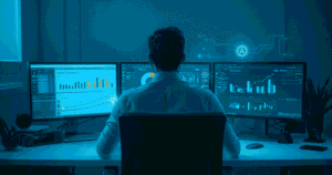 Best AI tools for marketing agencies 2026 — agency professional using AI marketing dashboards