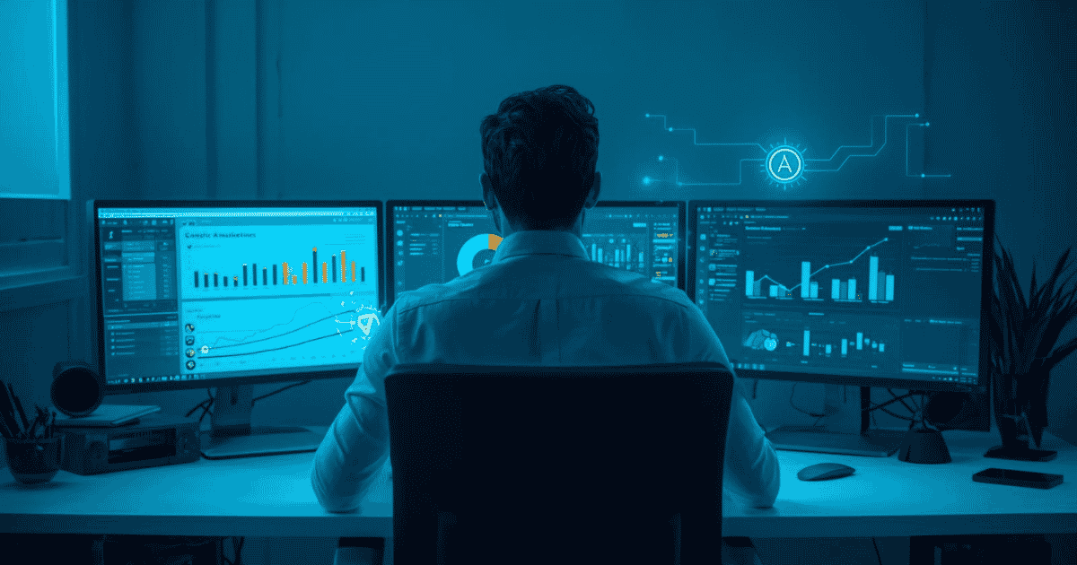 Best AI tools for marketing agencies 2026 — agency professional using AI marketing dashboards