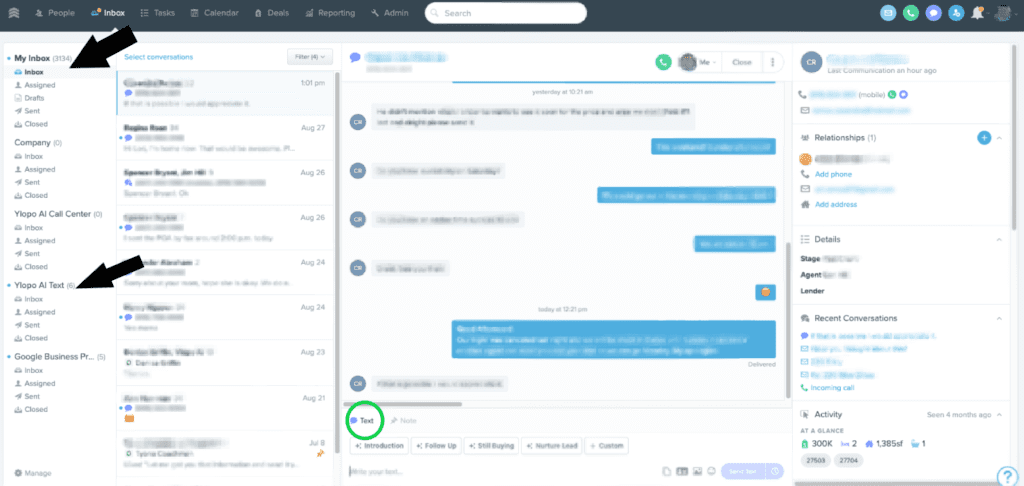 AI chatbot conversation for real estate lead engagement