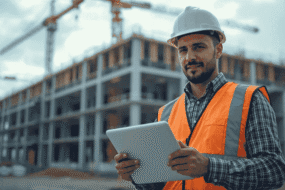 Best AI tools for construction 2026 — contractor using AI estimating software on job site