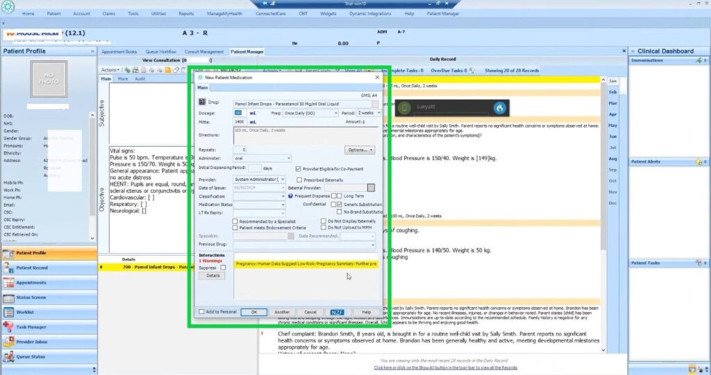 Dragon Medical One cloud interface with real-time transcription display and medical vocabulary confidence indicators