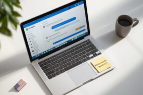 GPT-5 review 2026 setup showing ChatGPT interface on MacBook tested for USA small business owners