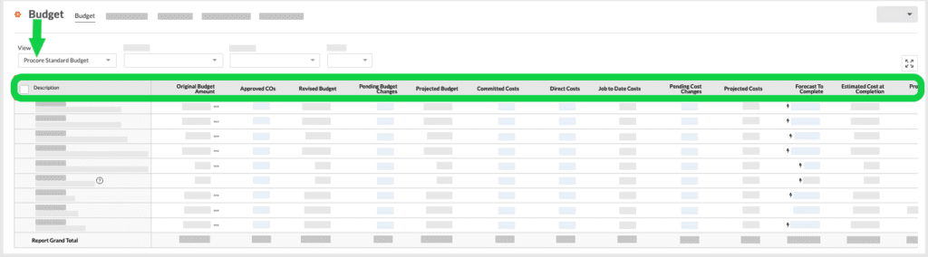 Construction estimating dashboard with cost code breakdown
