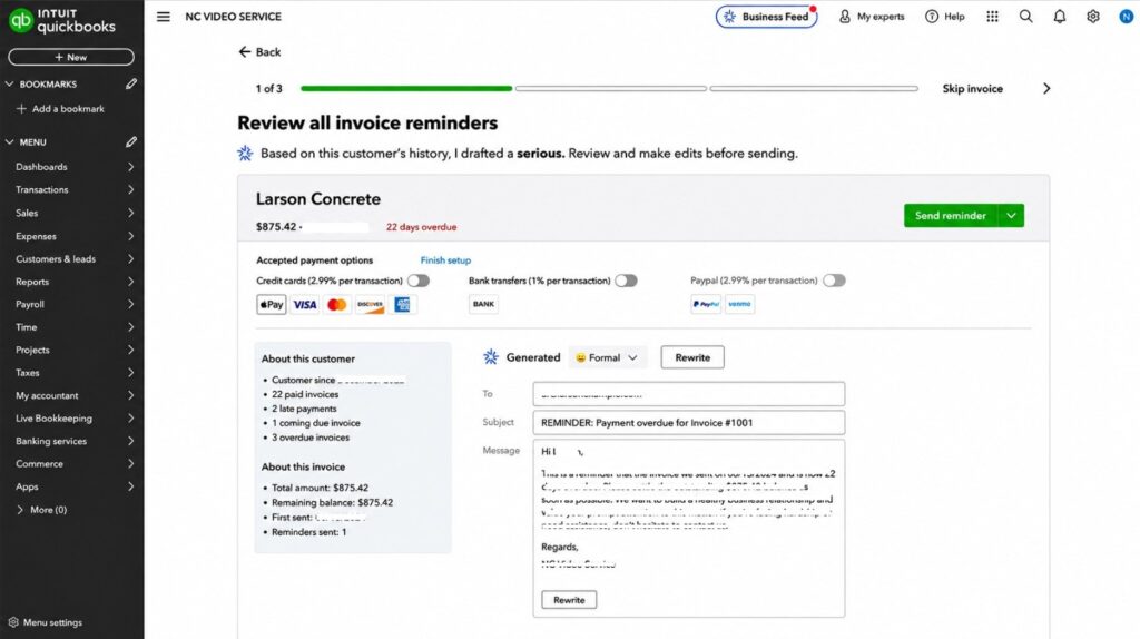 Intuit Assist flagging missed depreciation deduction on a Schedule C return