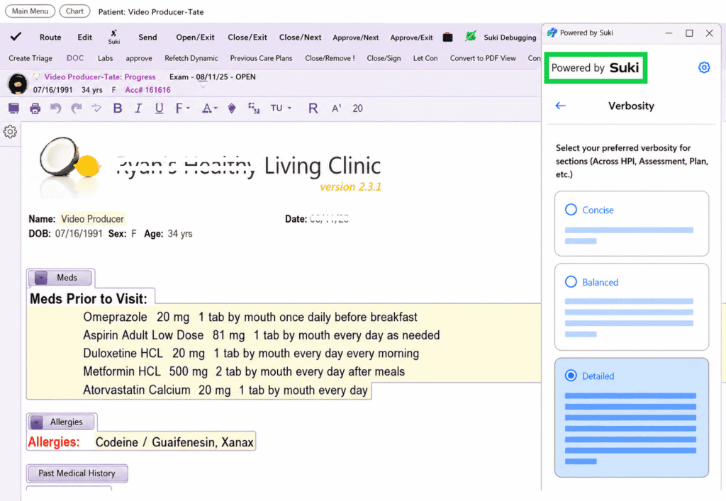 Nurse reviewing an AI-generated shift handoff summary on a tablet