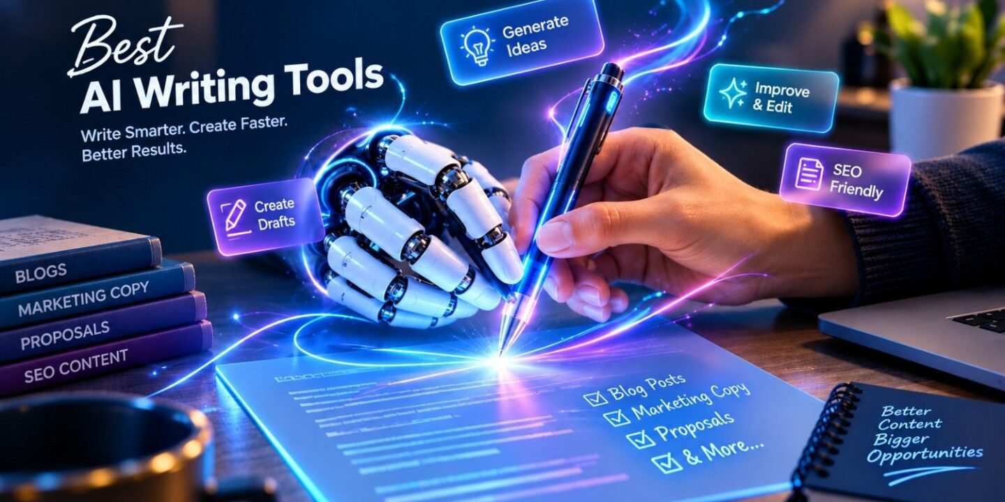 Best AI writing tools for creating and improving content